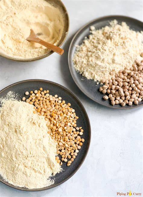 Chickpea flour and gram flour - Sep 16, 2016 · Just ¼ cup of the chickpea flour provides 6 grams of protein and 5 grams of heart-protecting fiber, so using it in lieu of nutrient-void white flour in your next batch of snicker doodle is definitely a step in the right direction. A 1:1 ratio works perfectly, so it's a super easy switch to make. Eat This! 